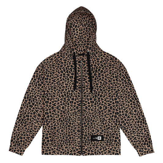 Premium Zip Hoodie Leopard