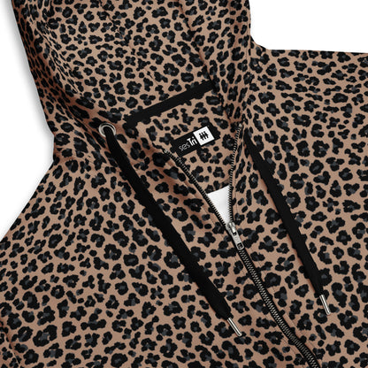 Premium Zip Hoodie Leopard