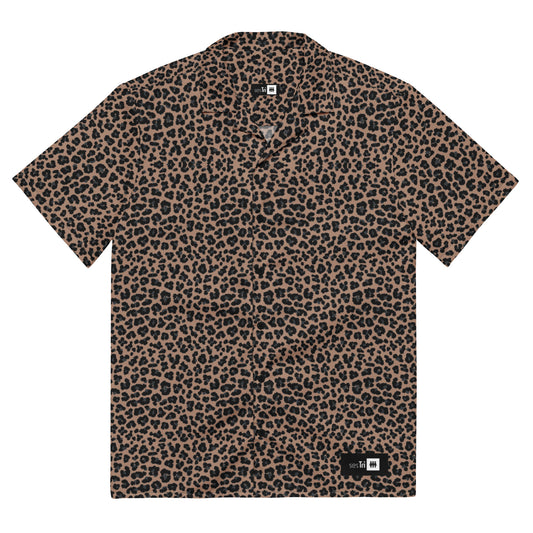 Oversized Button Shirt Leopard