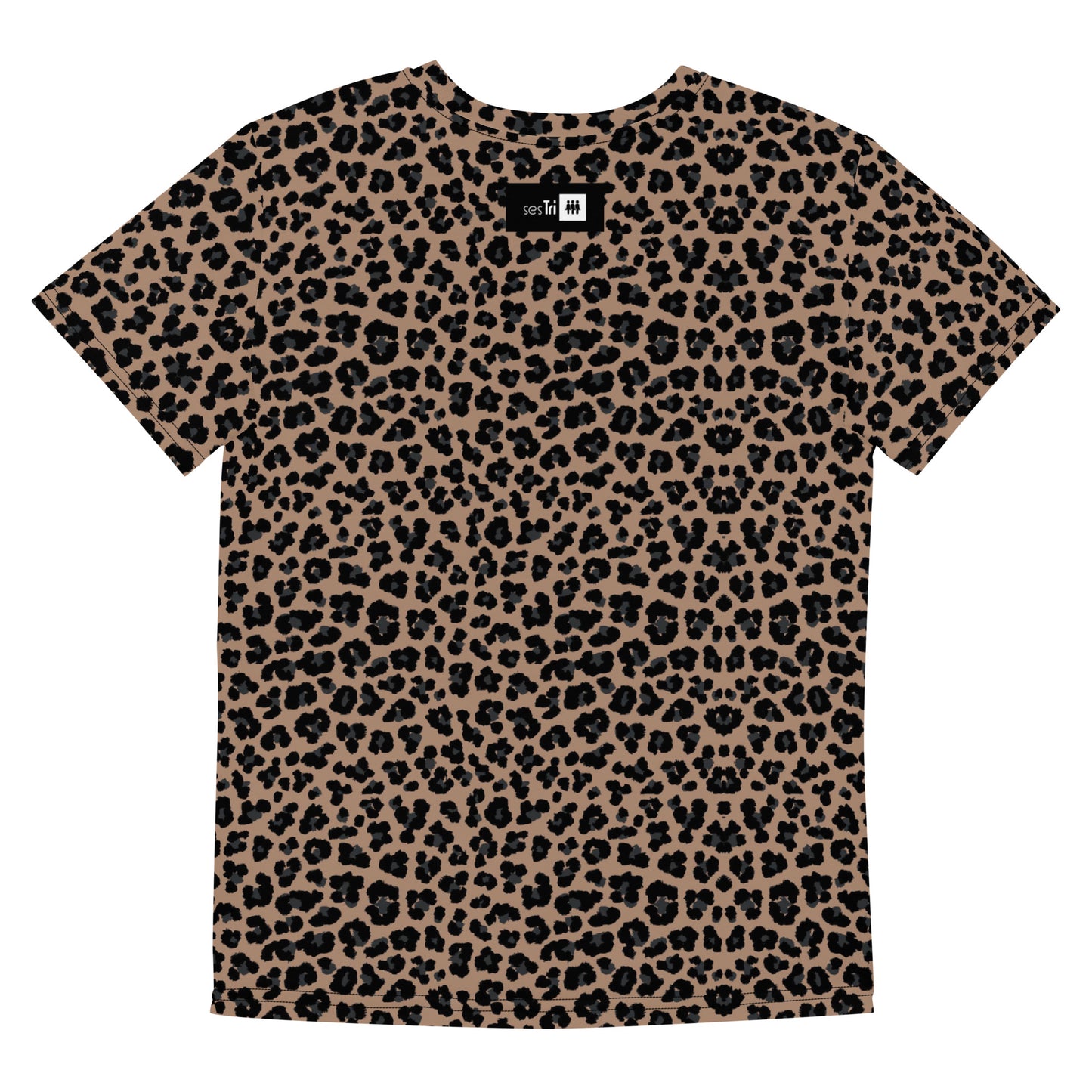 Youth Crew Neck T-shirt Leopard