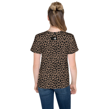 Youth Crew Neck T-shirt Leopard