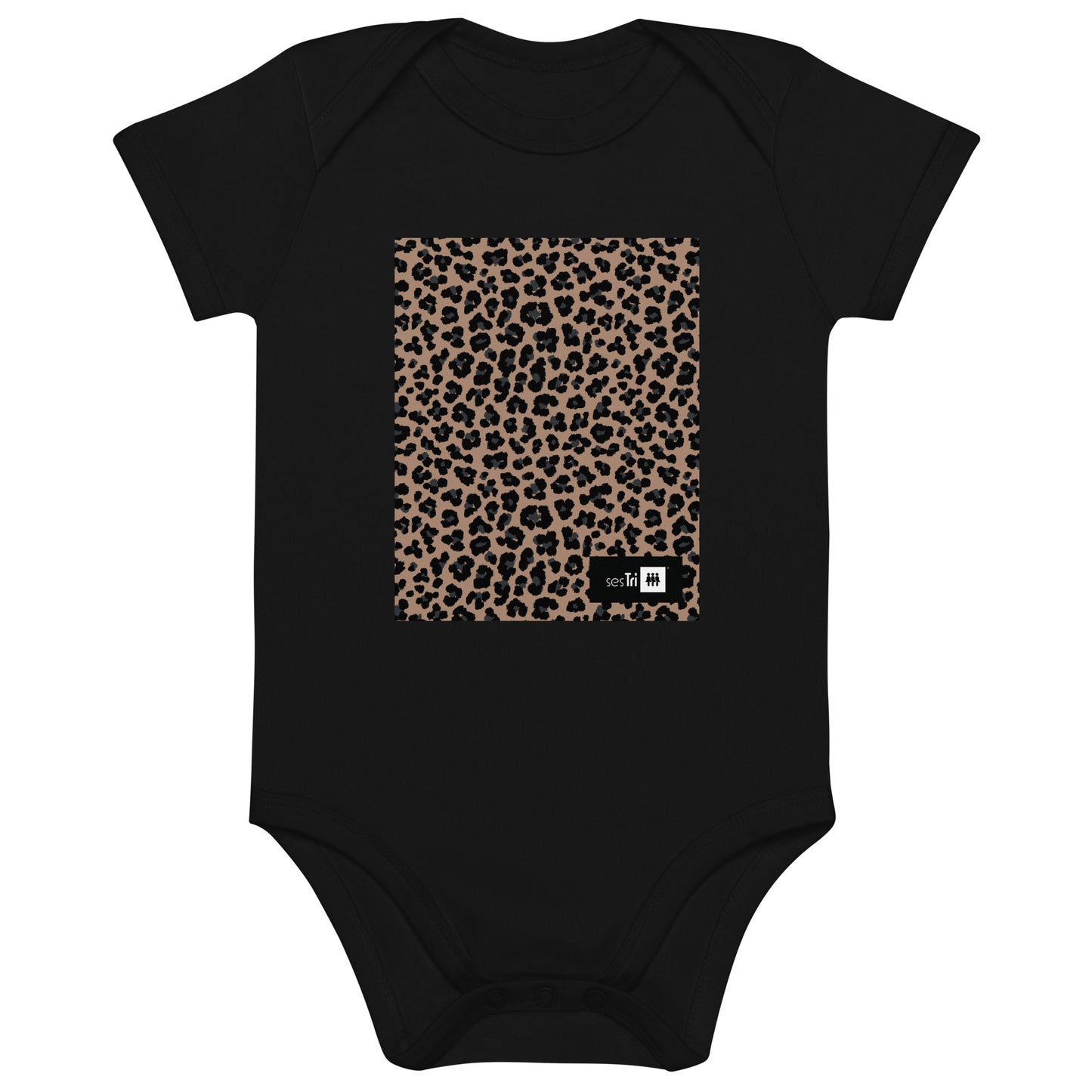 Organic Cotton Baby Bodysuit Leopard