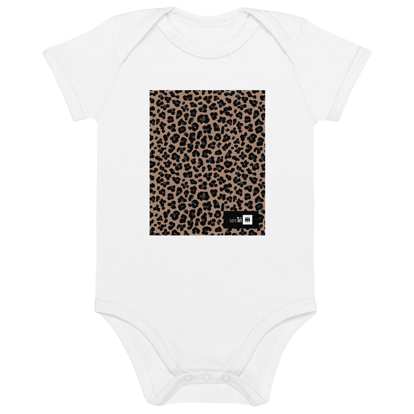 Organic Cotton Baby Bodysuit Leopard