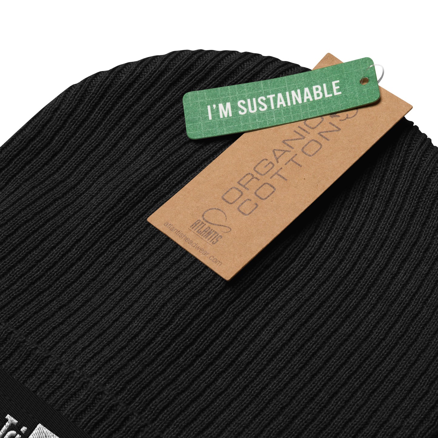 Organic ribbed beanie