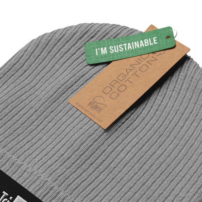 Organic ribbed beanie